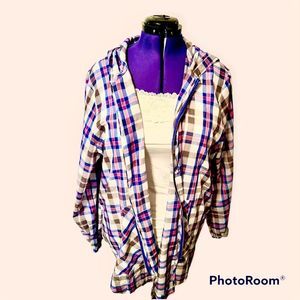 NWT Torrid Plaid Zip Up Lightweight Jacket